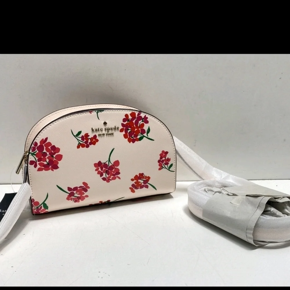 Bnwt Kate Spade Perry Floral Leather Dome Crossbody bag